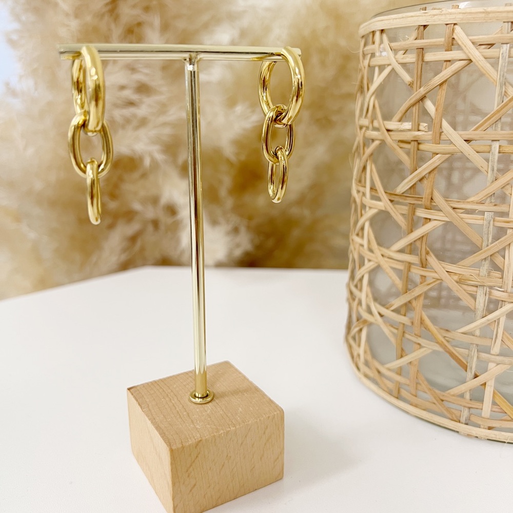 Gold Combo Hoops